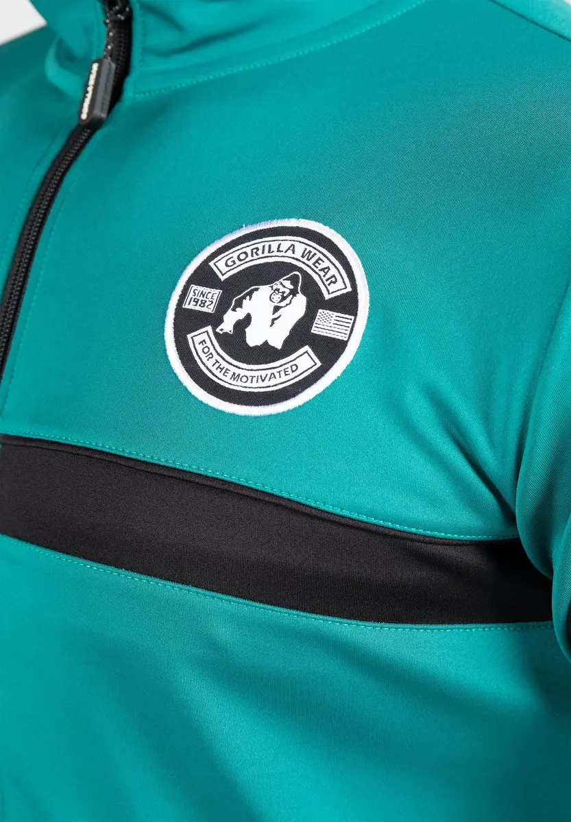 Gorilla Wear Vernon Trainingsjas 3XL - Groen/Blauw