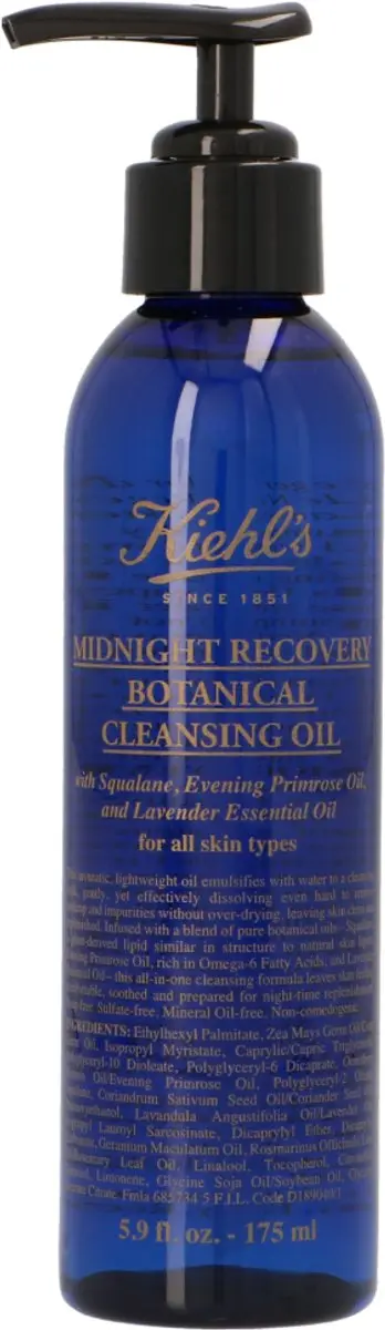 Kiehl's Midnight Recovery Botanical Cleansing Oil 175ml - afbeelding 6 van 6