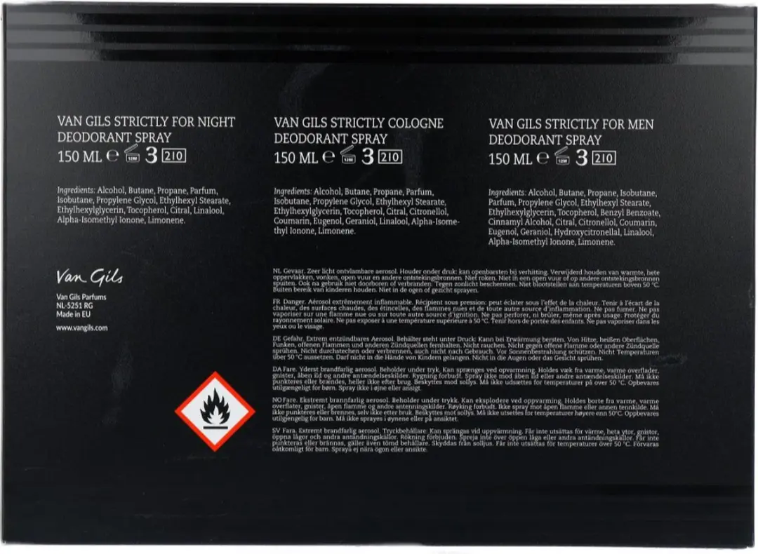 Van Gils Strictly Deodorant Set - 3x150ml