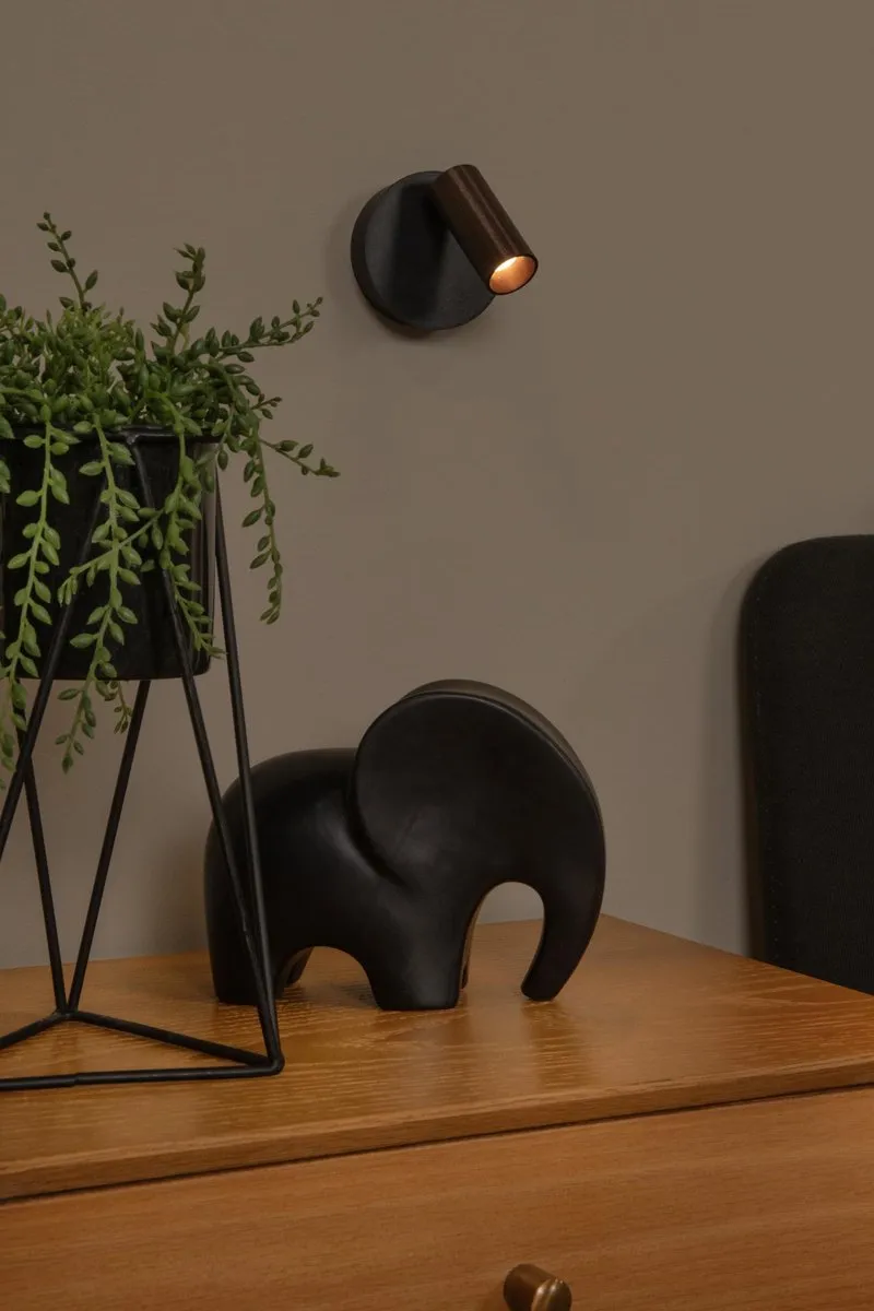 Lucide TONI Oplaadbare Wandspot - LED 2700K/4000K - Ø8,1cm - Koffie - afbeelding 6 van 6