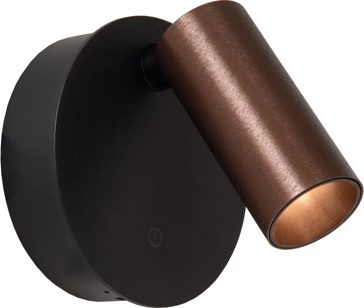 Lucide TONI Oplaadbare Wandspot - LED 2700K/4000K - Ø8,1cm - Koffie