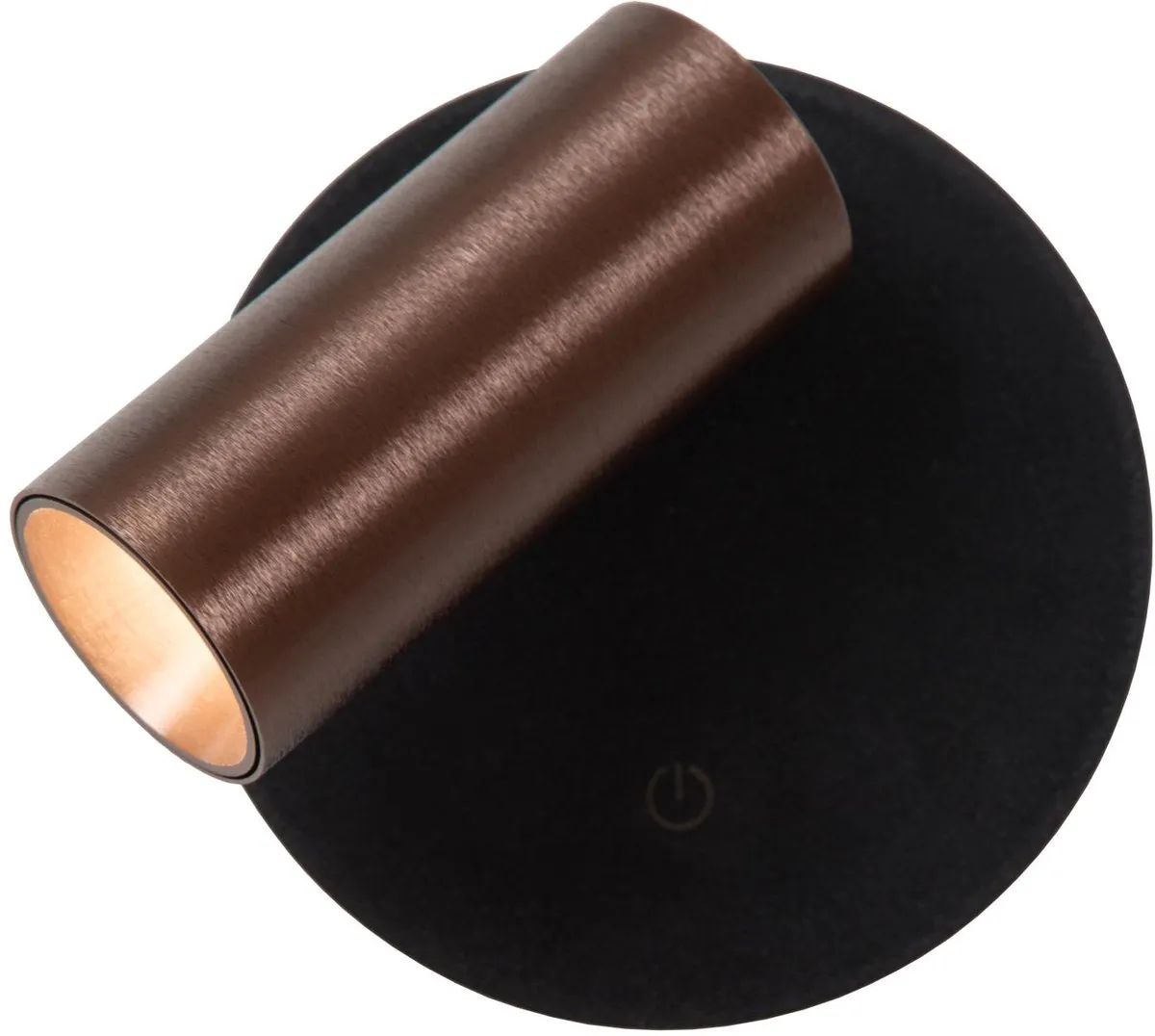 Lucide TONI Oplaadbare Wandspot - LED 2700K/4000K - Ø8,1cm - Koffie