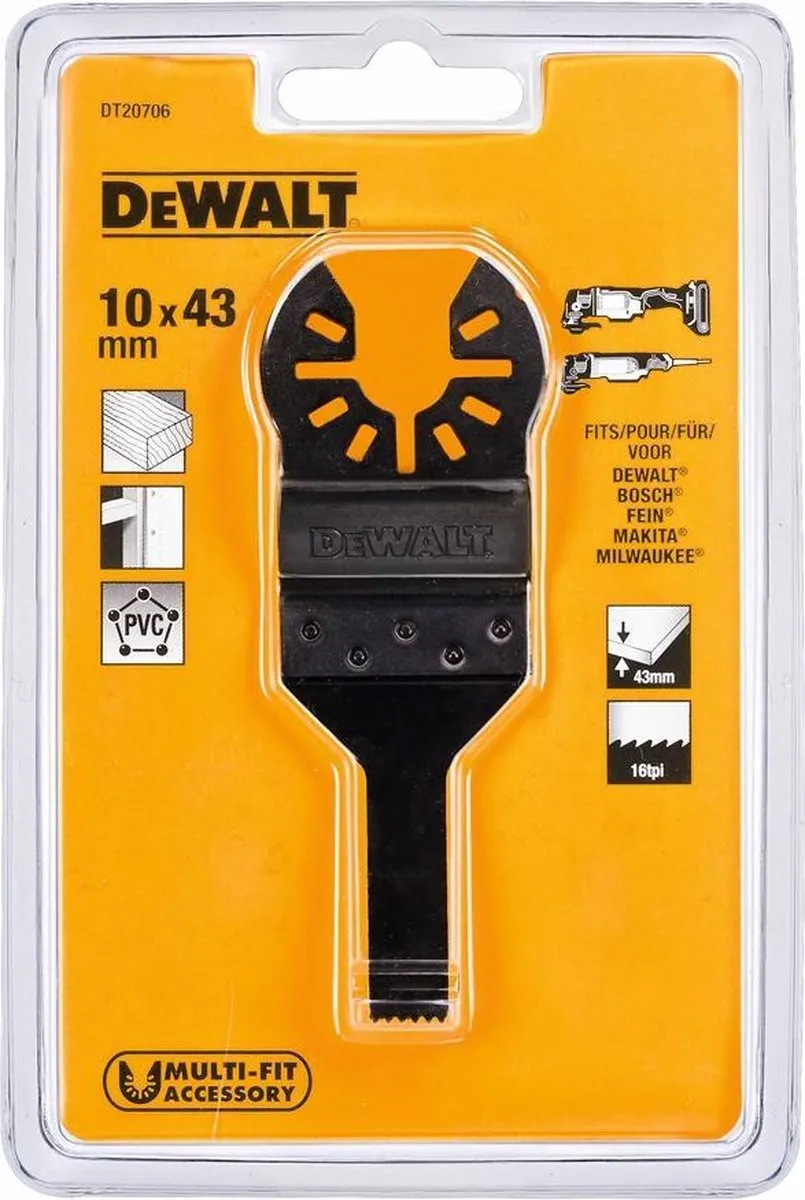 DeWalt DT20706 Multitool Zaagblad Hout 10mm