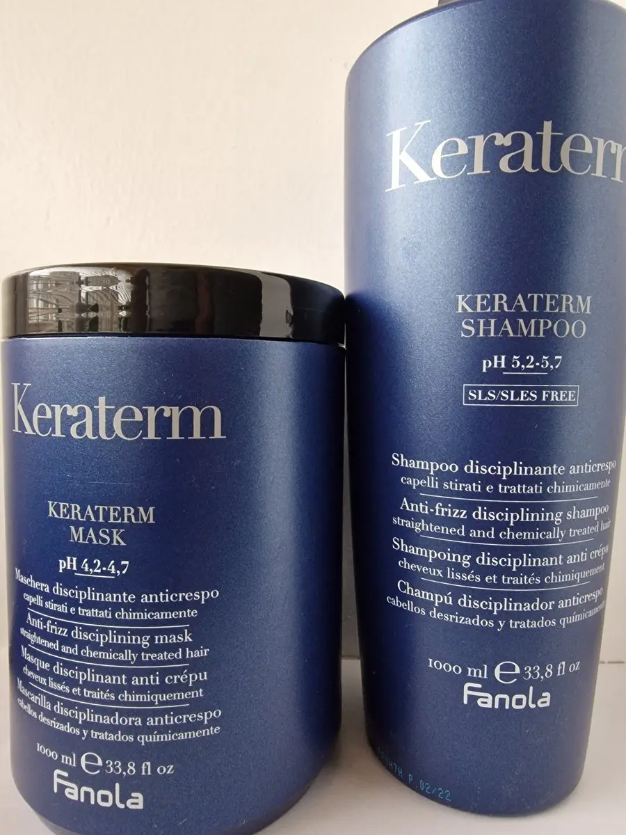 Fanola Keraterm Duo Shampoo & Mask 2000ml - Kroeshaar