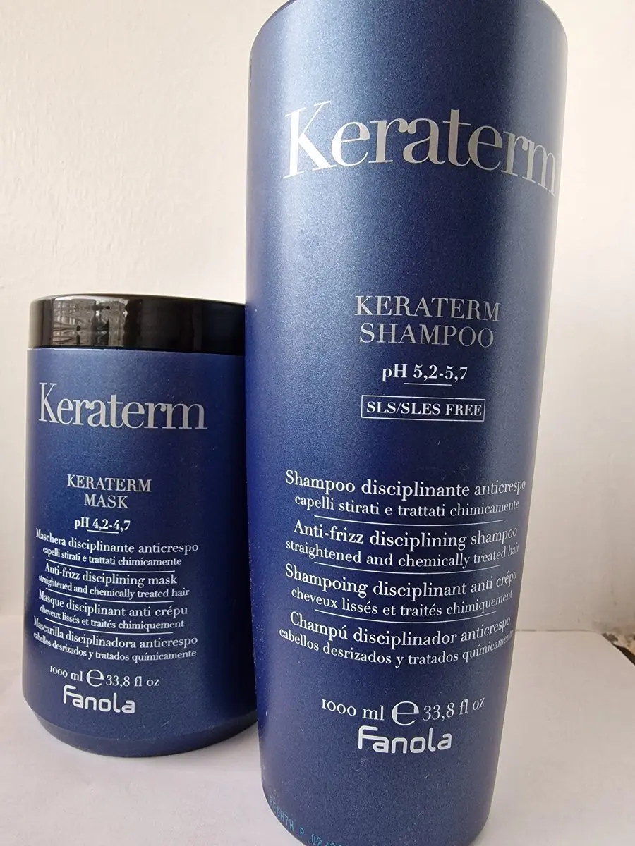 Fanola Keraterm Duo Shampoo & Mask 2000ml - Kroeshaar