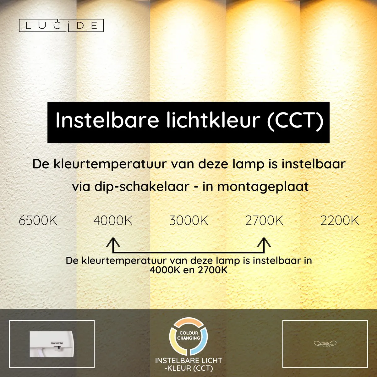 Lucide NICOLA Plafonnière LED 37W - Taupe