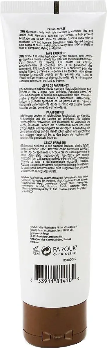 BIOSILK Organic Coconut Curl Cream 148ml