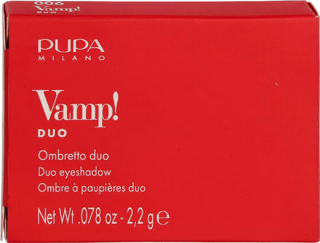 Pupa Milano Vamp! Compact Duo Oogschaduw 006 Brown Vanilla - 2x2.2g