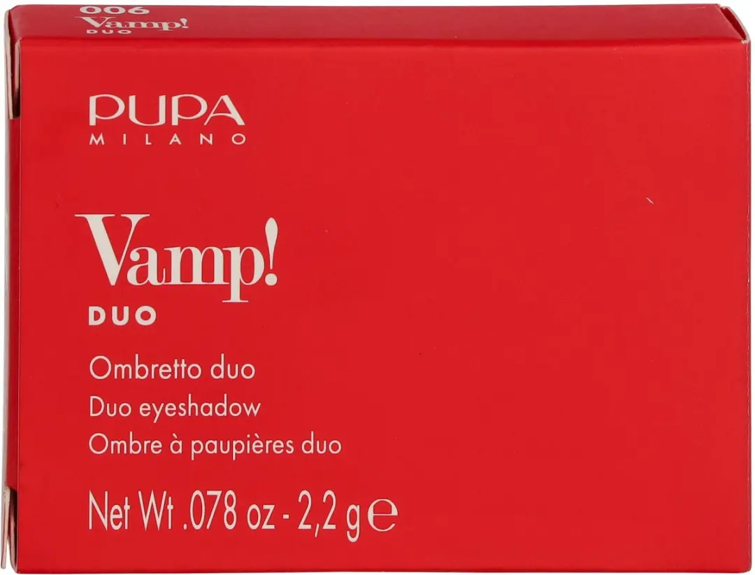 Pupa Milano Vamp! Compact Duo Oogschaduw 006 Brown Vanilla - 2x2.2g