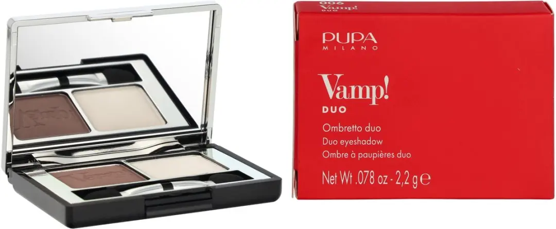 Pupa Milano Vamp! Compact Duo Oogschaduw 006 Brown Vanilla - 2x2.2g