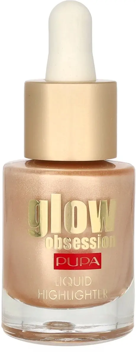 Pupa Milano Glow Obsession Liquid Highlighter Moon Light 002 - 13.5ml - Goud