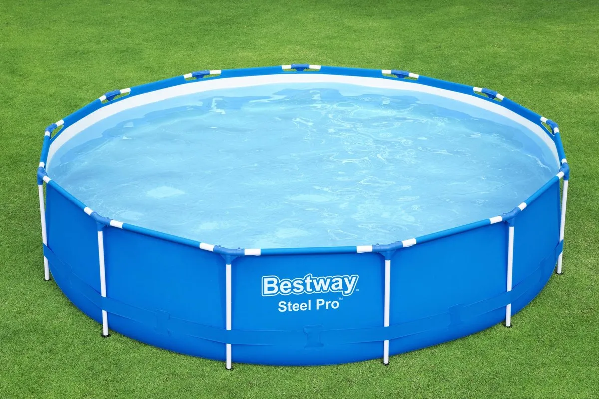 Bestway Steel Pro 5612E Opzetzwembad - 396x84cm - 8680L - Blauw