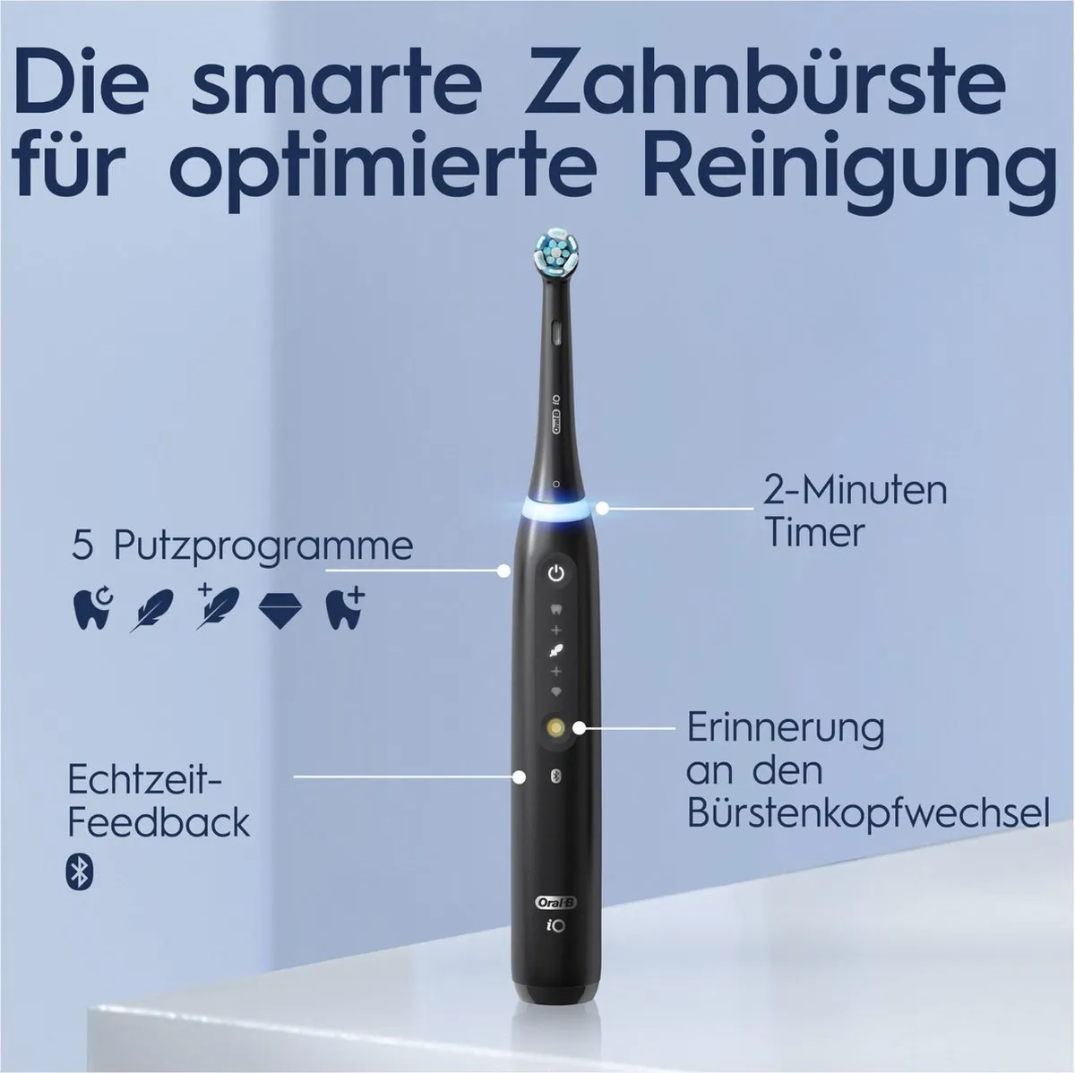 Oral-B iO Series 5 Duo Elektrische Tandenborstel - 2 Stuks - Zwart & Wit
