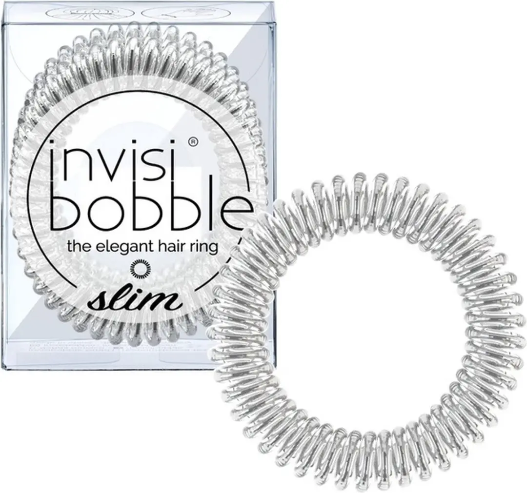 Invisibobble SLIM Chrome - 3 Stuks