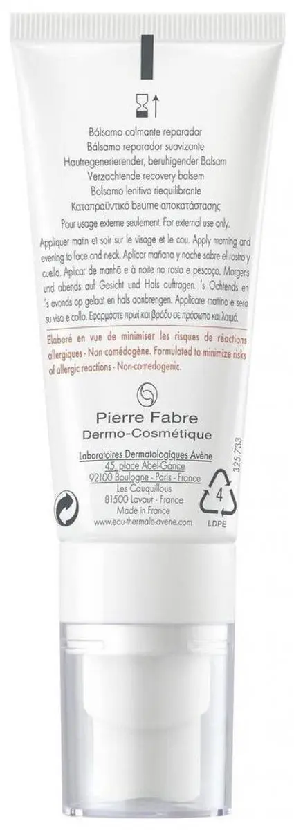 Avène Tolérance Control Verzachtende Balsem 40ml
