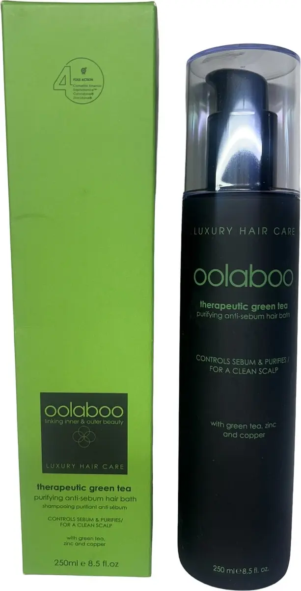 Oolaboo Therapeutic Green Tea Anti Sebum Shampoo 250ml