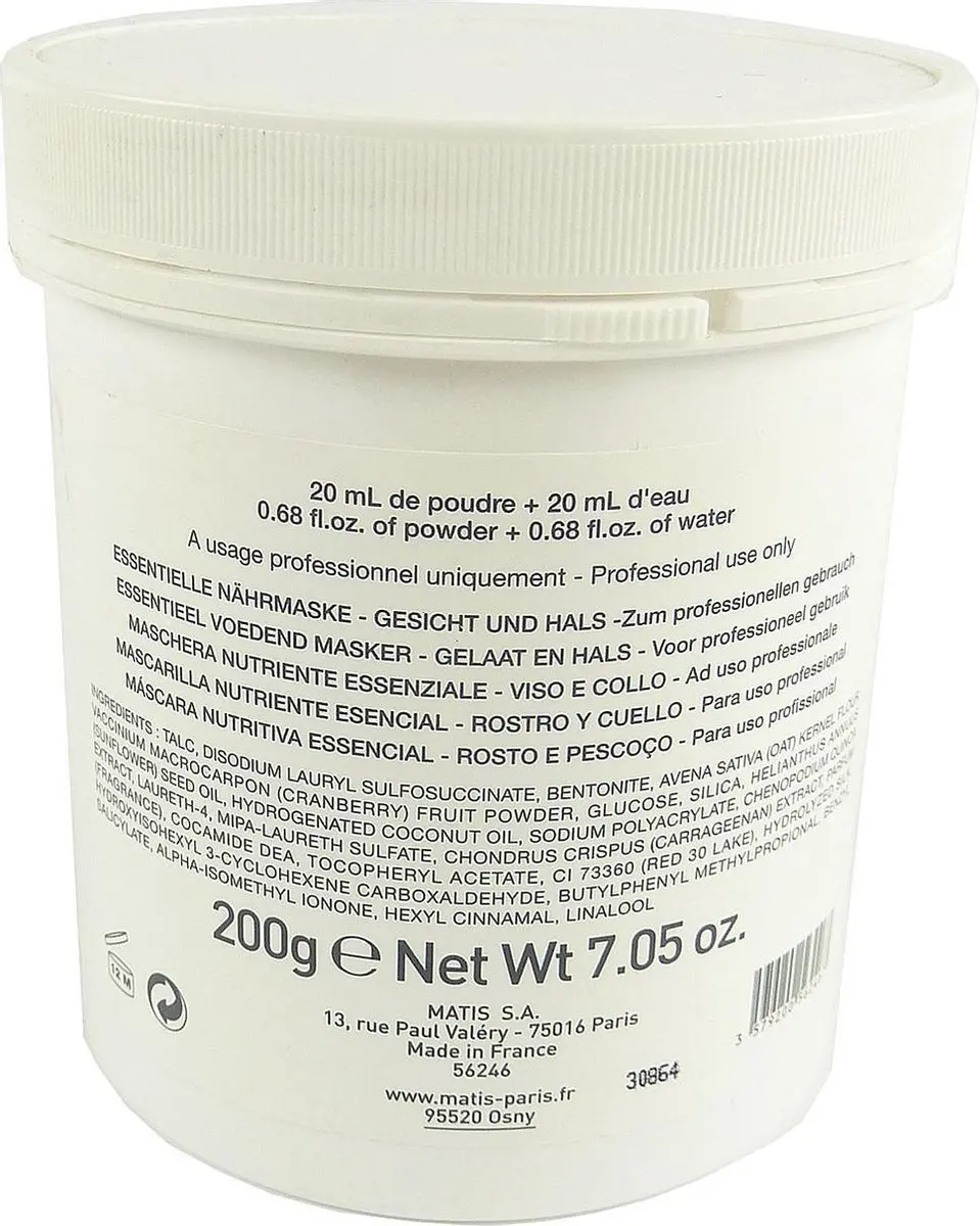 Matis Masque Nourissant Essentiel Gezichtsmasker 200g