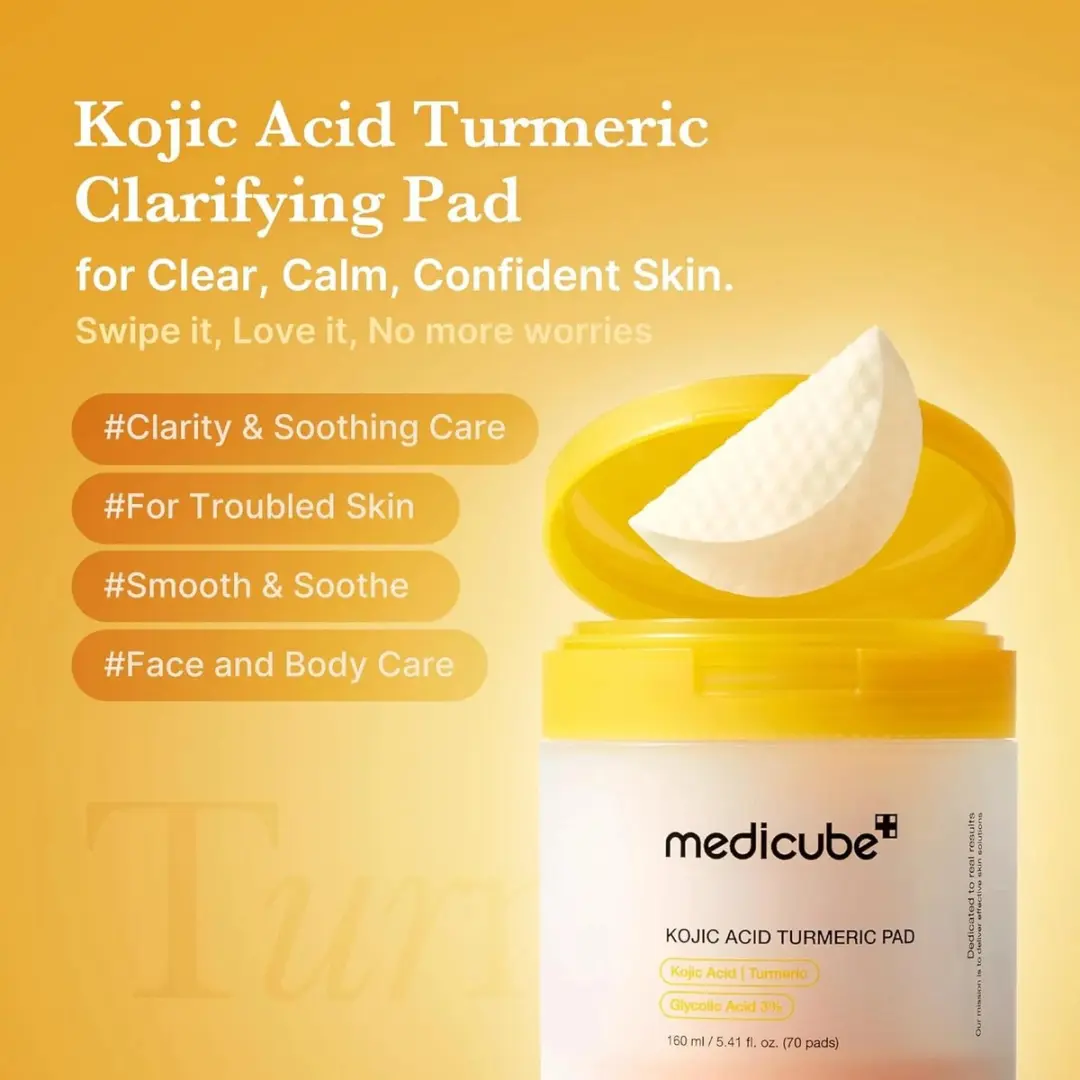 Medicube Kojic Acid Turmeric Pad 160ml - 70 Stuks