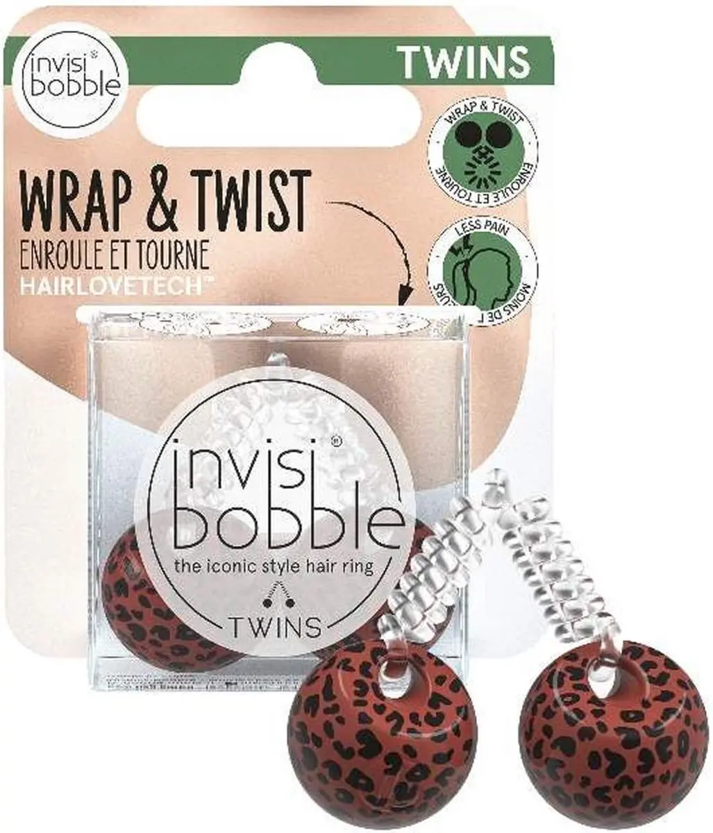 Invisibobble Twins Purrfection Haarelastiek - Panter