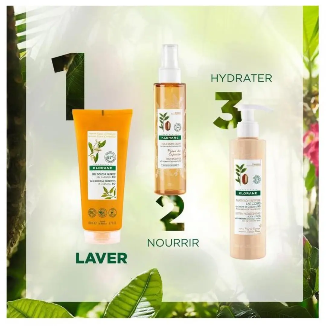Klorane Huid Fleur d'Oranger Voedende Douchegel 200ml