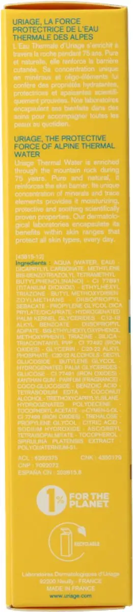 Uriage Bariésun Getinte Crème Doré SPF 50+ 50ml
