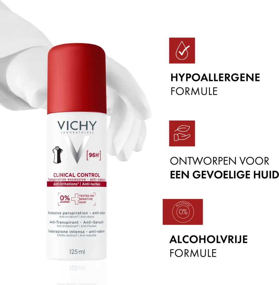 Vichy Clinical Control Anti-Transpirant 96H - 125ml
