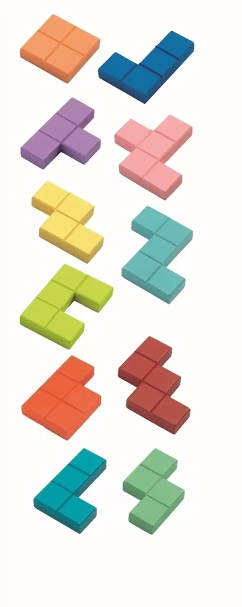 Djeco Polyssimo Blokjesspel DJ08451 - 30 Uitdagingen - Multicolor