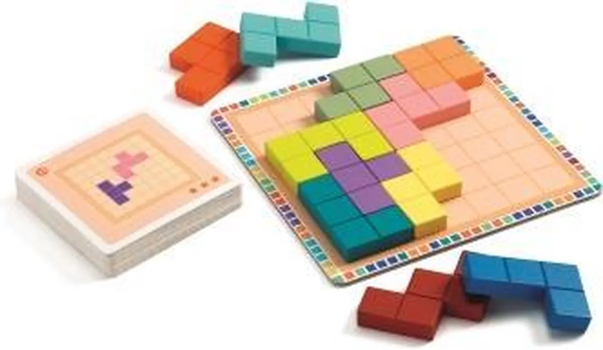 Djeco Polyssimo Blokjesspel DJ08451 - 30 Uitdagingen - Multicolor