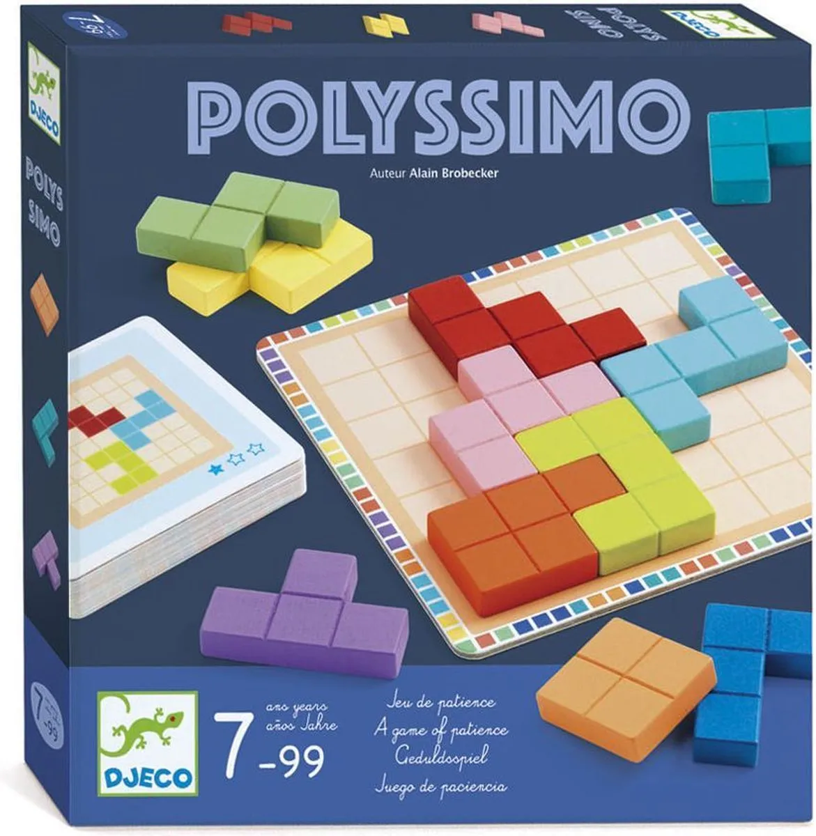 Djeco Polyssimo Blokjesspel DJ08451 - 30 Uitdagingen - Multicolor