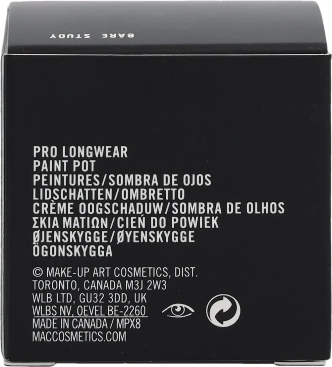 MAC Pro Longwear Paint Pot Bare Study 5g - Roze - afbeelding 6 van 6