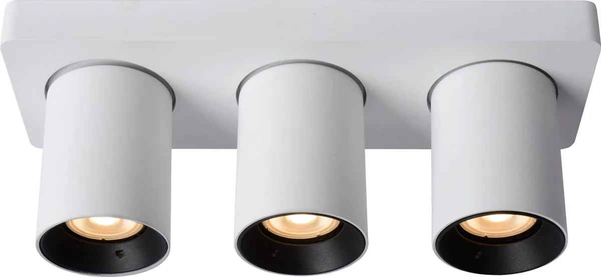 Lucide Nigel Plafondspot LED Dim to Warm GU10 3x5W