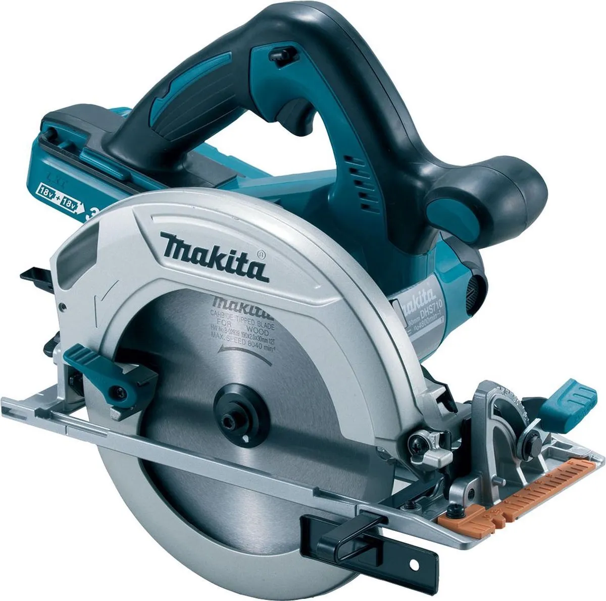 Makita DHS710Z Accu Cirkelzaag 190mm - 2x18V