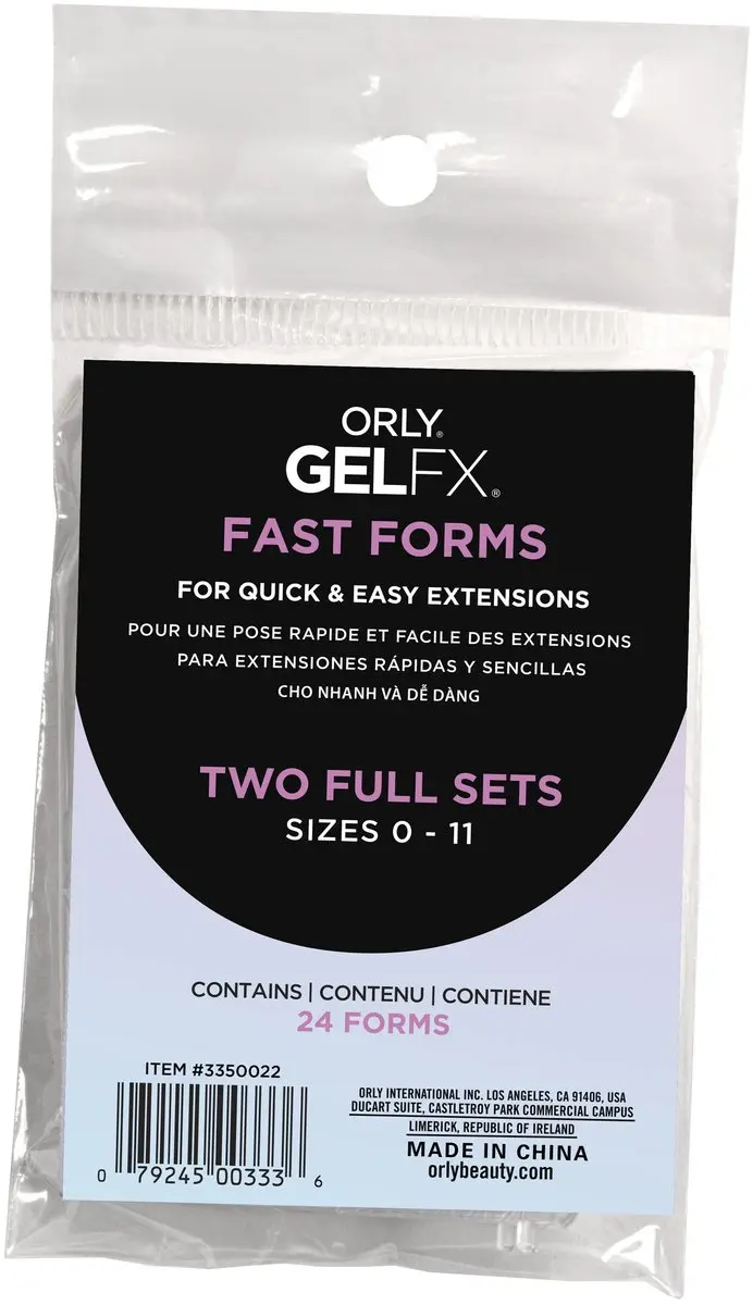 Orly GELFX Fast Forms 24 Stuks - Transparant