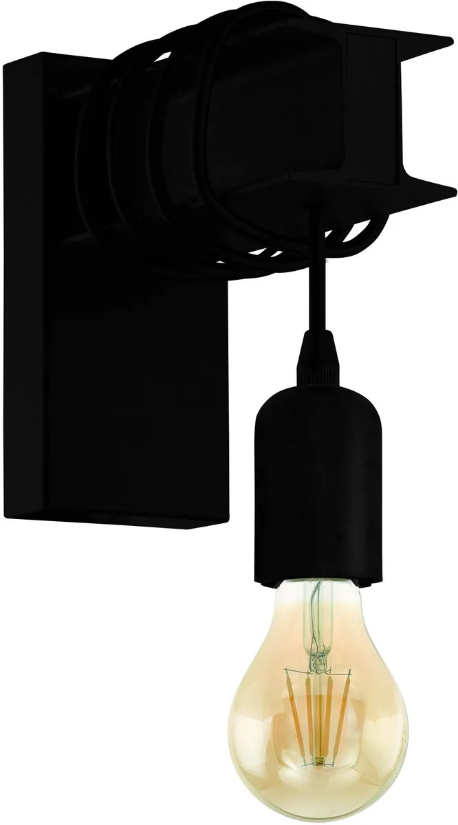 Eglo Townshend 6 Wandlamp E27 - 19cm - Zwart