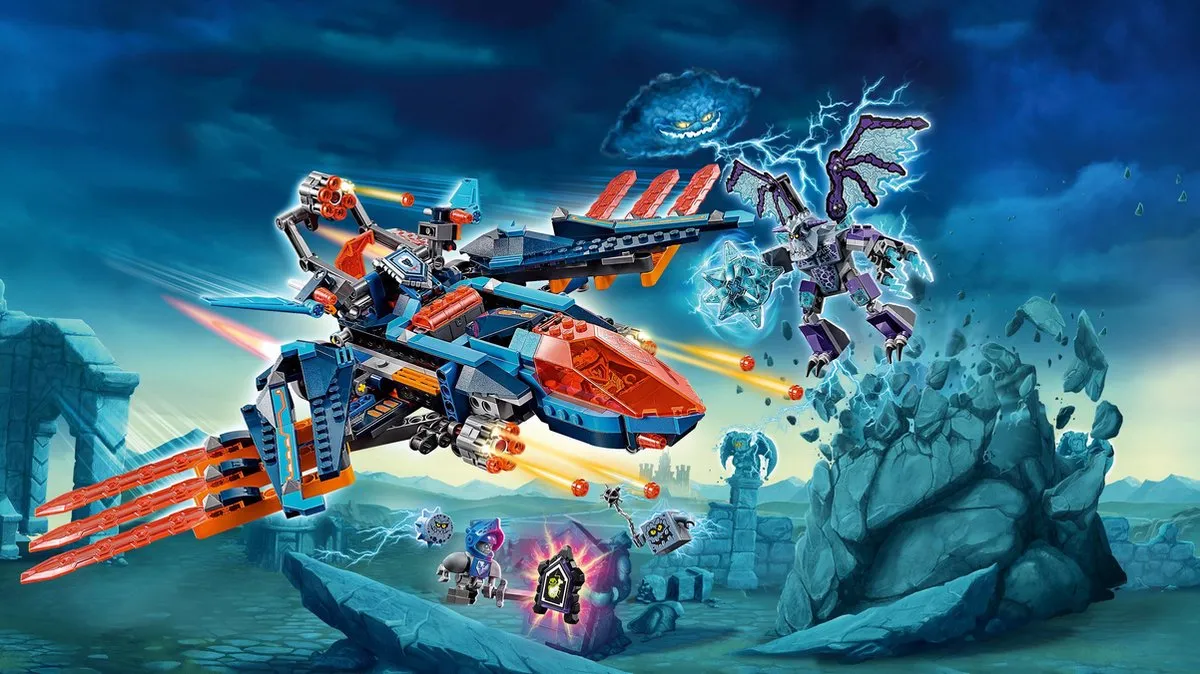LEGO NEXO KNIGHTS Clay's Falcon Gevechtsblaster 70351 - 523 Stukken - afbeelding 3 van 6