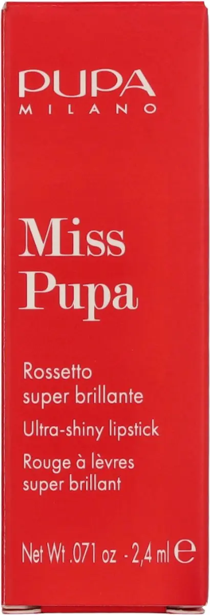 Pupa Miss Pupa Lipstick 500 Love Pearly Red - 2.4ml - afbeelding 6 van 6