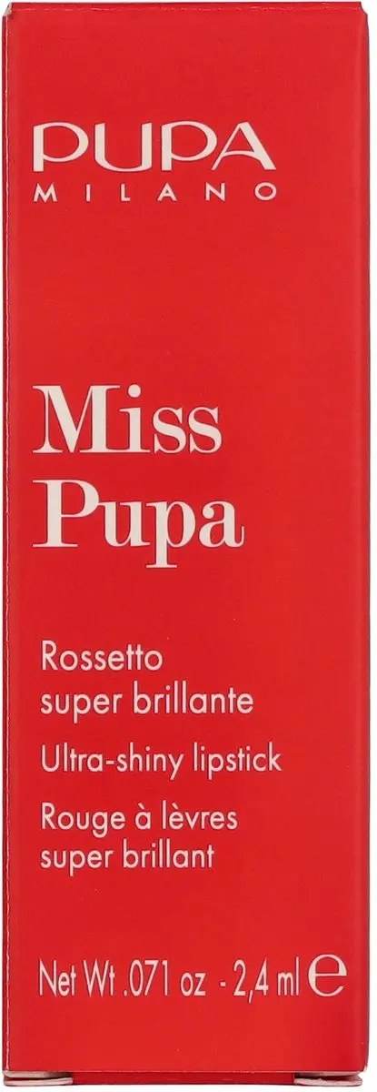 Pupa Miss Pupa Lipstick 500 Love Pearly Red - 2.4ml