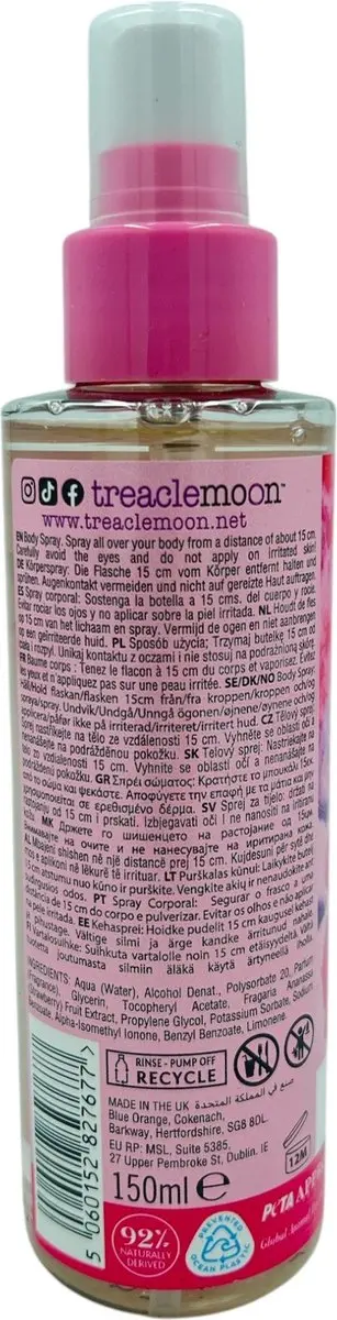 Treaclemoon Frosted Candy Body Mist - 6x150ml