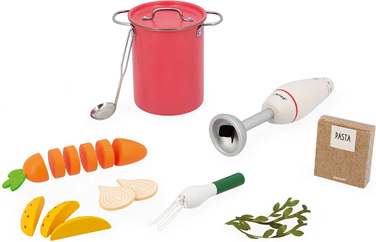 Janod In De Keuken Soepmaakset - 43 Accessoires - Multikleur - afbeelding 6 van 6