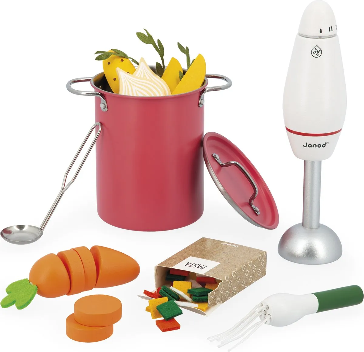 Janod In De Keuken Soepmaakset - 43 Accessoires - Multikleur