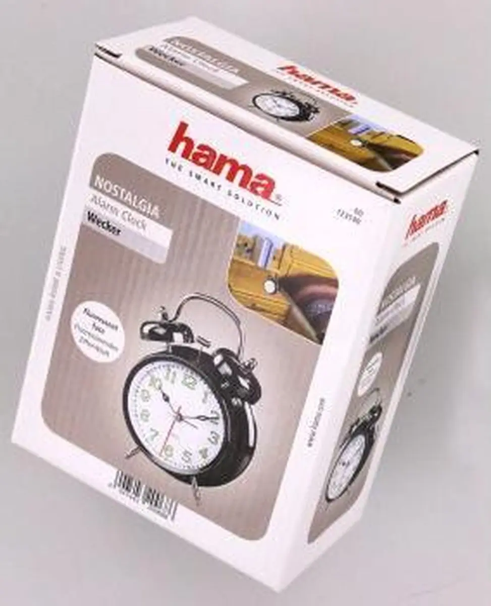 Hama Nostalgie Wekker - Zwart