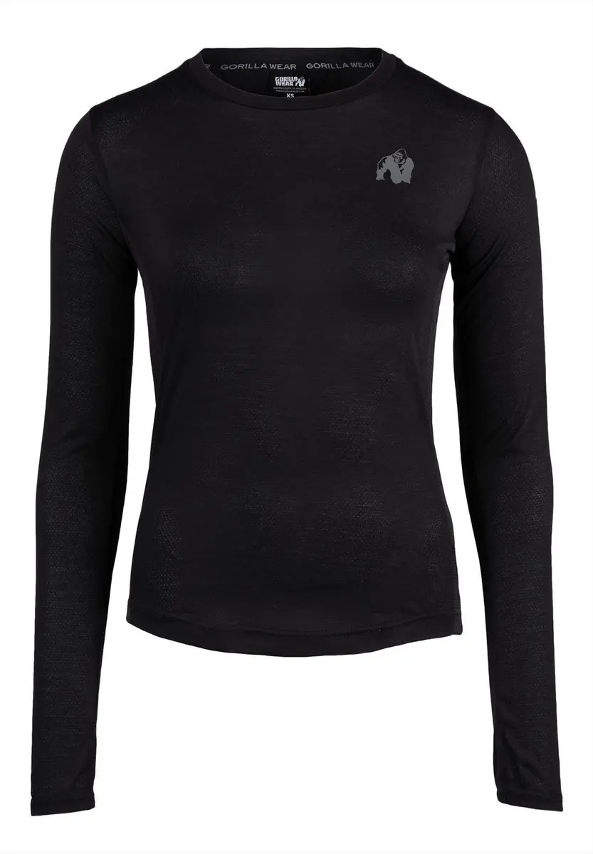 Gorilla Wear Raleigh Longsleeve Shirt M - Zwart - afbeelding 6 van 6