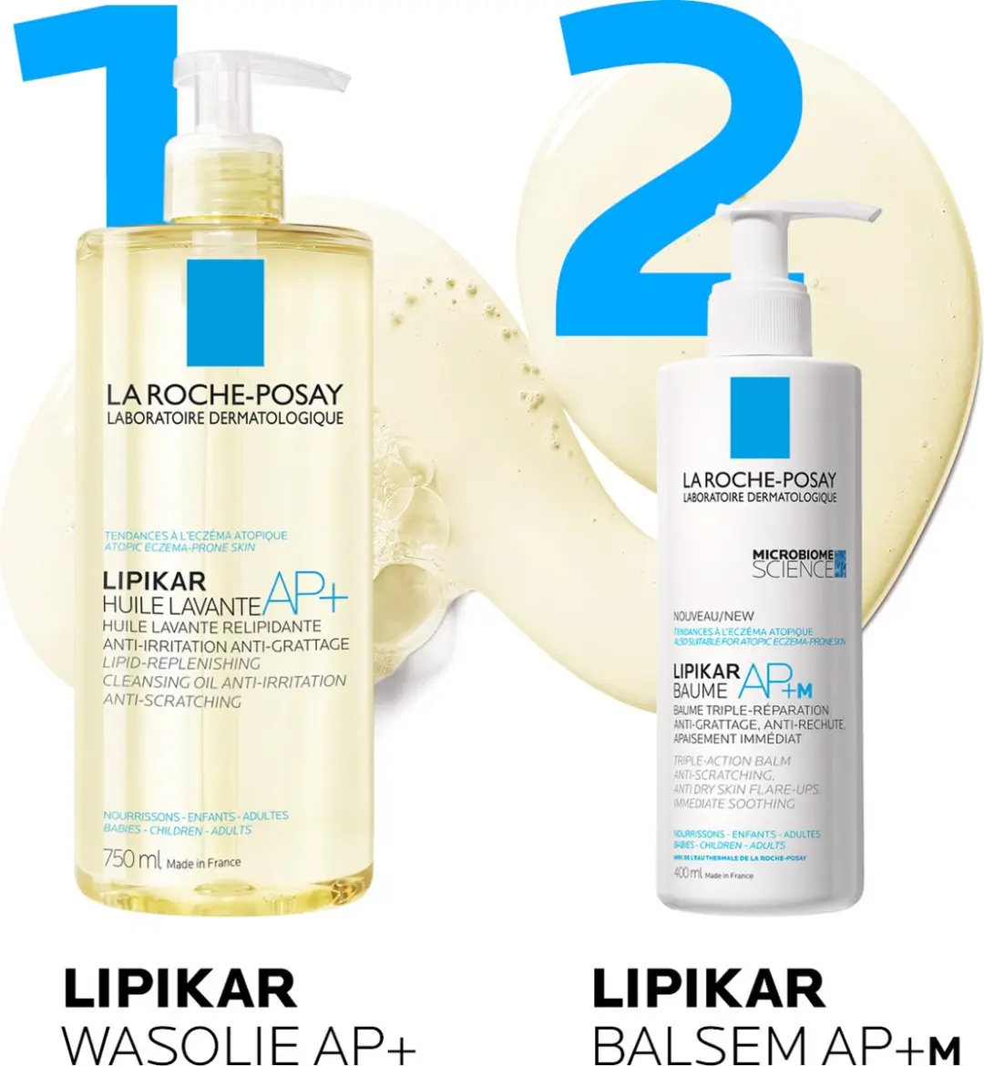 La Roche-Posay Lipikar Wasolie AP+ Douchemiddel 2x400ml - afbeelding 6 van 6