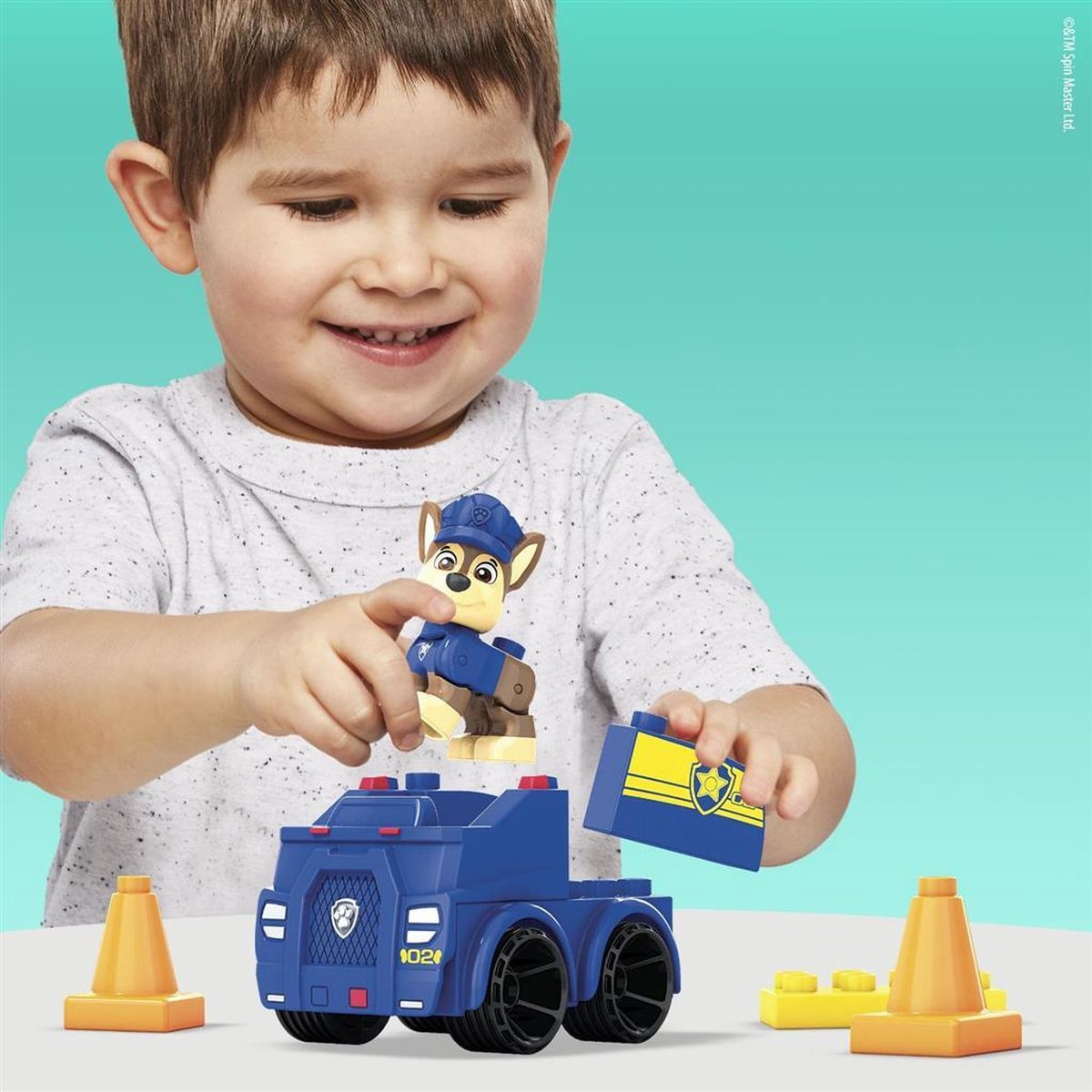 Mega Bloks Paw Patrol Chase's Patrouillewagen - 9 bouwstenen