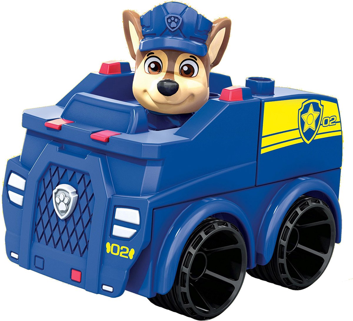 Mega Bloks Paw Patrol Chase's Patrouillewagen - 9 bouwstenen