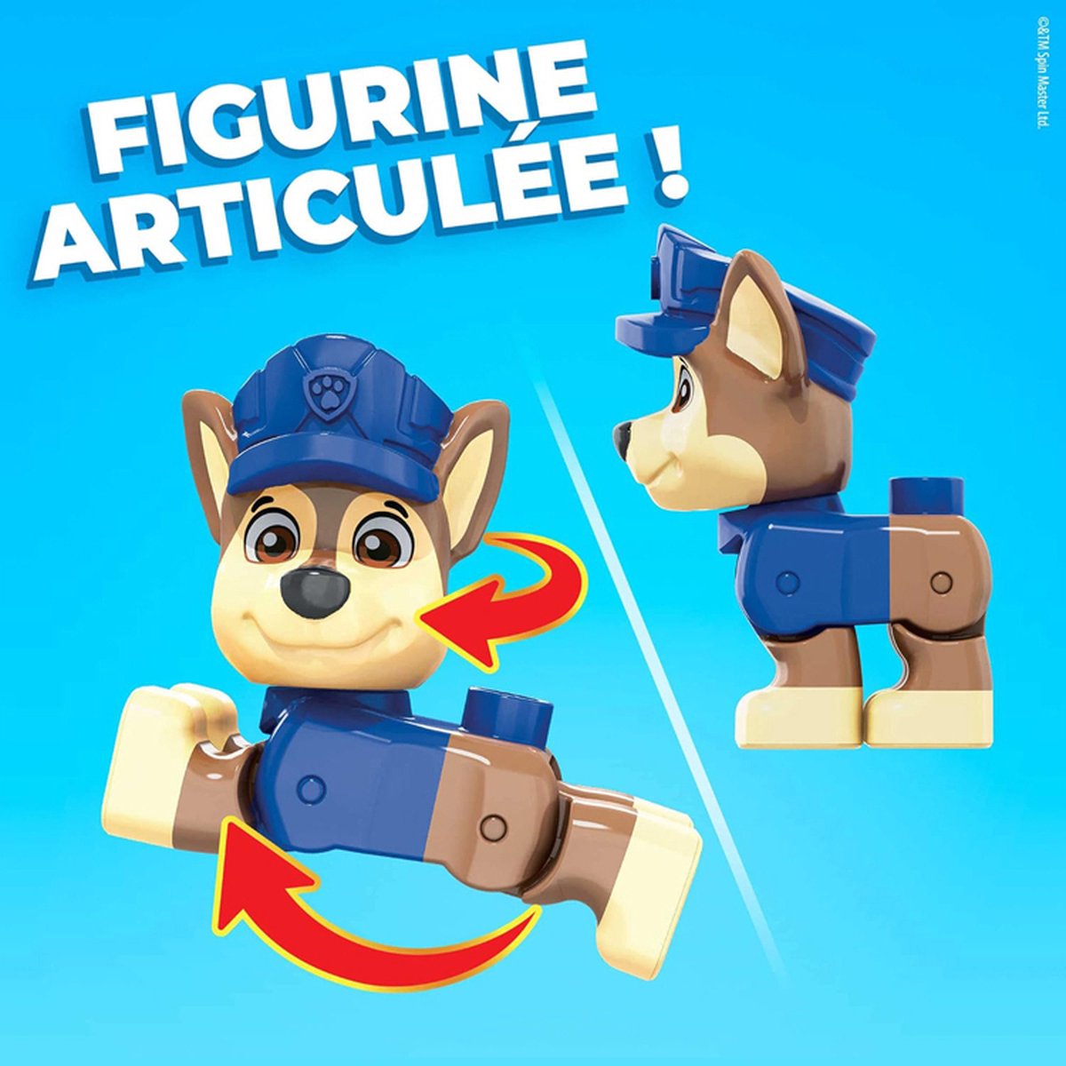 Mega Bloks Paw Patrol Chase's Patrouillewagen - 9 bouwstenen