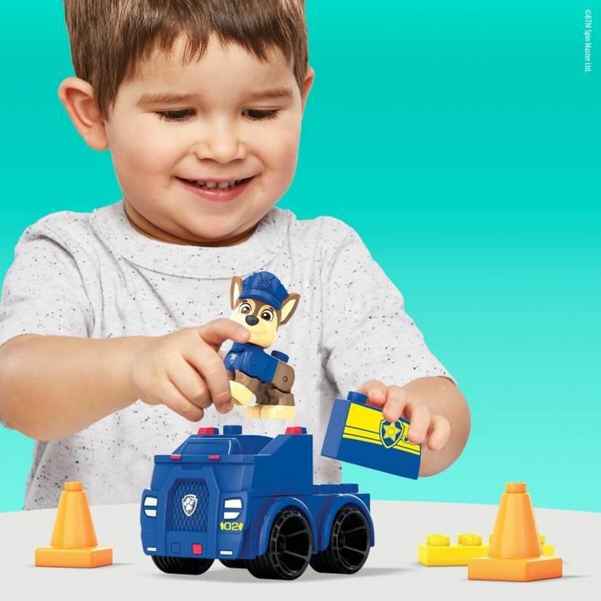 Mega Bloks Paw Patrol Chase's Patrouillewagen - 9 bouwstenen
