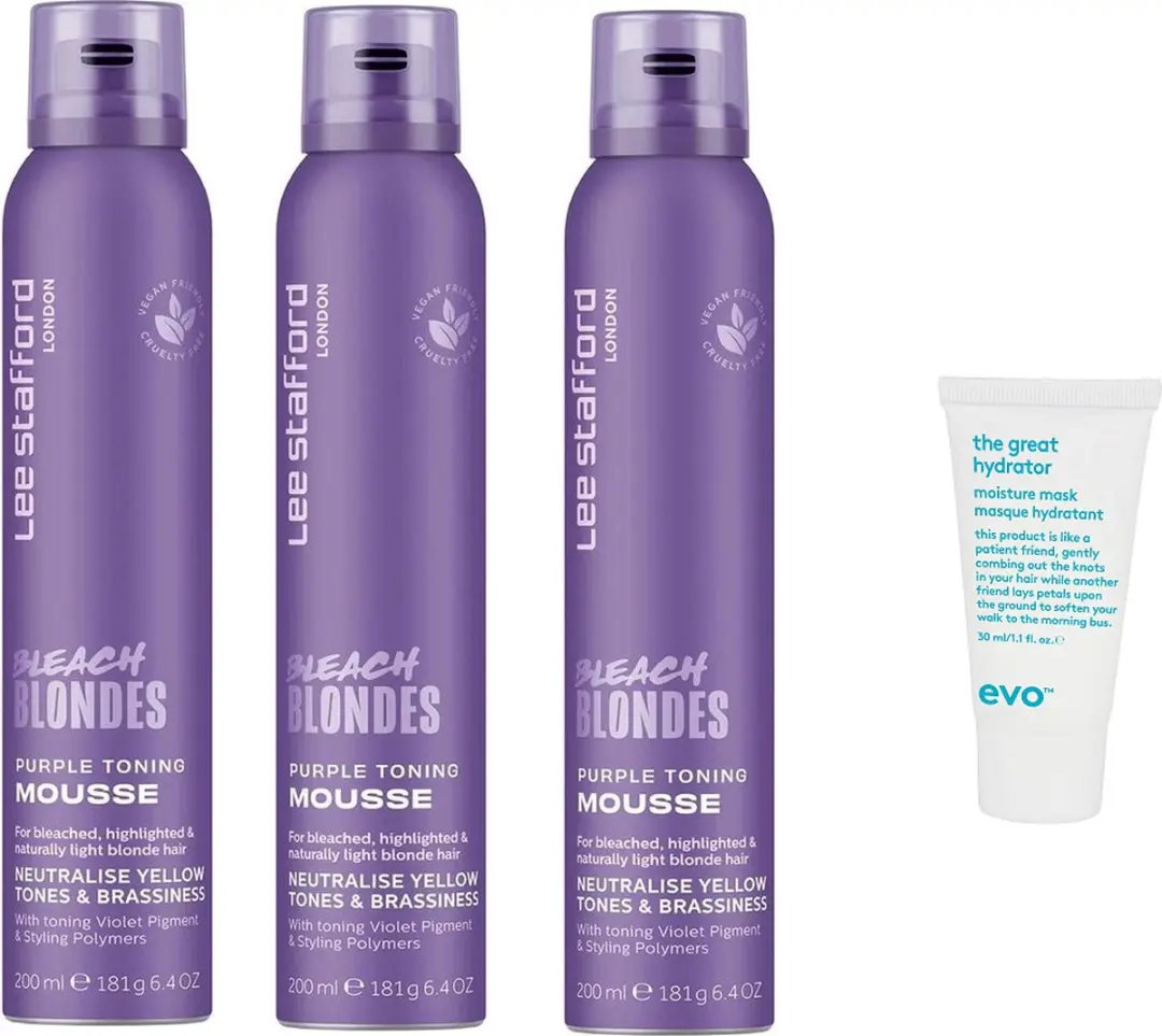 Lee Stafford Bleach Blondes Purple Toning Mousse 200ml