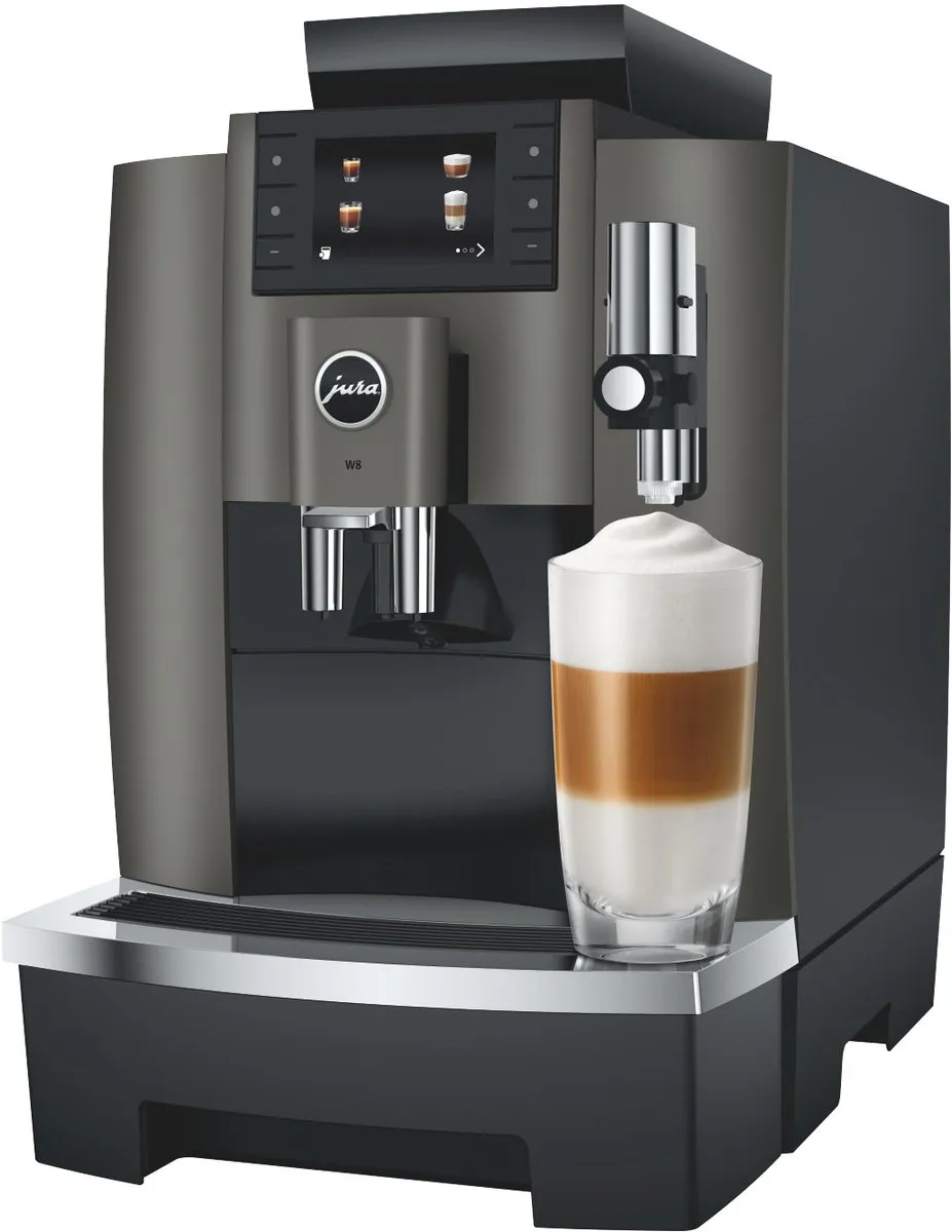 Jura W8 Dark Inox Volautomatische Espressomachine - 17 Programma's