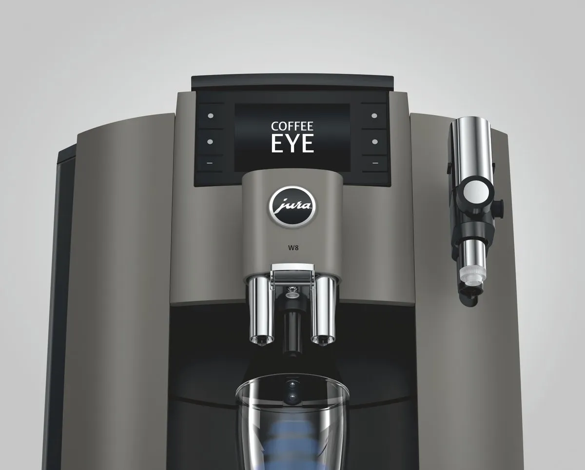Jura W8 Dark Inox Volautomatische Espressomachine - 17 Programma's
